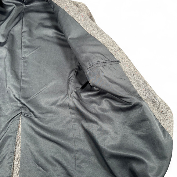 Vintage Farah Jacket Adult 2XL Gray Western Sport Coat Blazer Tweed Wool 80s - Picture 8 of 10